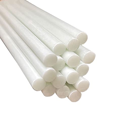 Robuste weiße Fiberglasstäbe – Stütze for Pflanzen, Zelte und mehr – 20er-Pack, mehrere Durchmesser erhältlich(1mmx500mmx20pcs) von XUPBEHJO