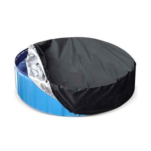 XUQEAYWD 82x30cm Pool Abdeckung, Runde Poolabdeckung, Faltbare Schwimmbecken Abdeckung, Schwimmbad Plane, Schwimmbad Abdeckung, Pool Plane Mit Kordelzug-Design, Wasserdicht Und Staubdicht von XUQEAYWD