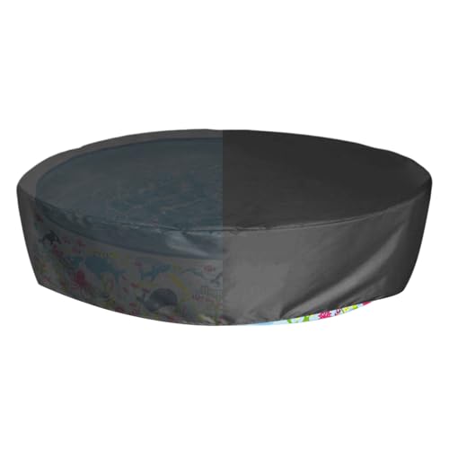 XUQEAYWD Abdeckung Für Oberirdische Pools, Durchmesser 122cm Runde Faltbare Poolabdeckung, Mit Kordelzug, 210D Oxford Stoff, Wasserdicht, Staubdicht, Verschleißfest von XUQEAYWD