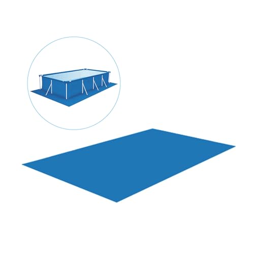 XUQEAYWD Poolmatte Rechteckig, 445x254CM Pool Unterlage, Pool Bodenmatte, Pool Bodenplane, Pool Liner Pad, Bodenschutzplane Swimmingpool, Oberirdische Schwimmbadmatte von XUQEAYWD