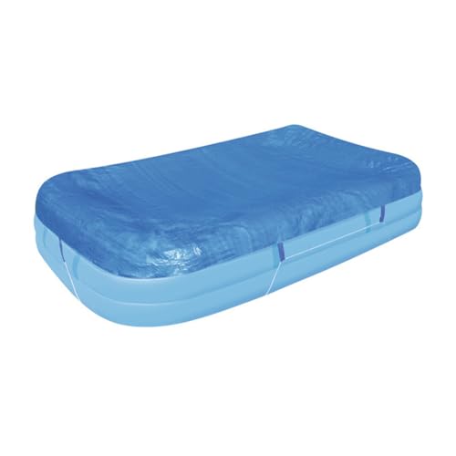 XUQEAYWD Schwimmbad Abdeckungen, 305x183cm Pool Abdeckung, Swimmingpool Staubabdeckung, Rechteckige Poolschutz, Aufblasbare Poolabdeckung, Staubdichte Wasserdicht, Langlebige, Faltbare von XUQEAYWD