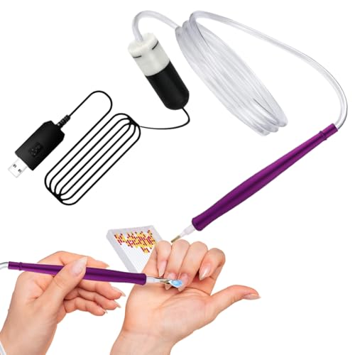 XUQEAYWD Strassstein Malstift | Elektrischer Strassstein Kunststift - Tragbarer USB Applikator Mit Adsorptionsfunktion Für Workshop Kindergarten Aktivität von XUQEAYWD
