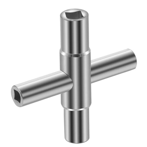 XURJUMI Vierkantschlüssel, 4 Wege Innenmaß 6.5Mm/7Mm/8Mm/9Mm Entlüftungsschlüssel Utilities Schlüssel Schaltschrankschlüssel Für Elektrokasten Gas Wasser Stromzähler Box Schrank von XURJUMI