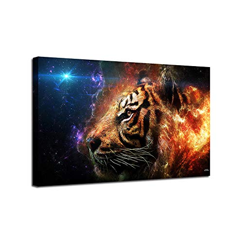 XUSANSHI Wandbilder Wohnzimmer Tierischer Tiger Druck und Poster Bild Wohnkultur/geeignet für Schlafzimmer/Wohnzimmer/Hotel/Restaurant No Frame 50x90cm von XUSANSHI