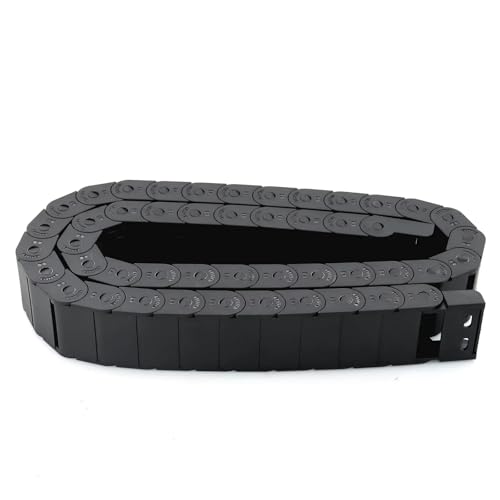 1 M Lange Schleppleine Aus Kunststoff, Nylon-Kabelschleppkette – Größen 15/18 Mm, Antriebskette For CNC-Fräser, 3D-Drucker, Holzbearbeitungsgeräte, Langlebiger Drahtträger(38,18x37 Semi closed) von XUSENXFH