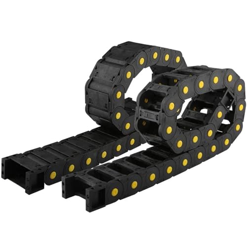 CNC-Übertragungskabelschleppkette, Nylon-Drahtträger mit Endverbinder, langlebiges Gerätezubehör(75mm,30X38MM_ENCLOSED) von XUSENXFH