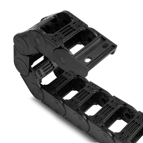 Kompatibel Mit Ultimate Bee CNC-Maschinenzubehör – QS25x50 R40 Kabelschleppkettensatz, Nicht Zu Öffnender Kunststoff-Schleppleinen-Übertragungsdrahtträger(3 Meters Bundle) von XUSENXFH