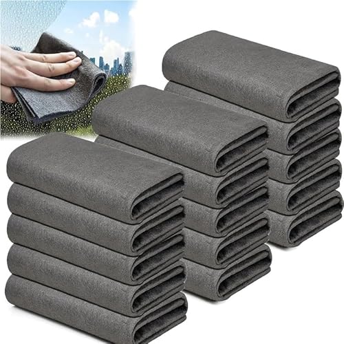 Verdicktes magisches Reinigungstuch – neue streifenfreie Mikrofasertücher, wiederverwendbare Tücher for Fenster, Glas und Auto(15,30 * 30cm) von XUTCEKOUYR