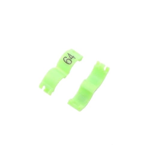 XUTCEKOUYR 40 Stück Papageien-Fußschlaufen, Vogelschlaufenbeine zur Erkennung und Ausbildung von Vogelschlaufenbeinen mit Haustiervogelerkennung, Geflügelschlaufen(Green,2.7mm) von XUTCEKOUYR