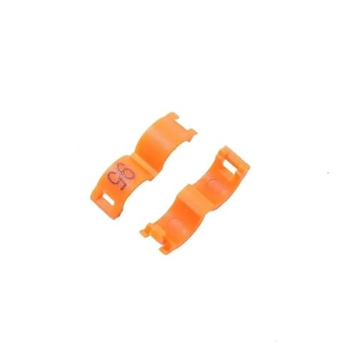 XUTCEKOUYR 40 Stück Papageien-Fußschlaufen, Vogelschlaufenbeine zur Erkennung und Ausbildung von Vogelschlaufenbeinen mit Haustiervogelerkennung, Geflügelschlaufen(Orange,4.5 mm) von XUTCEKOUYR