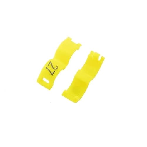 XUTCEKOUYR 40 Stück Papageien-Fußschlaufen, Vogelschlaufenbeine zur Erkennung und Ausbildung von Vogelschlaufenbeinen mit Haustiervogelerkennung, Geflügelschlaufen(Yellow,4.5 mm) von XUTCEKOUYR