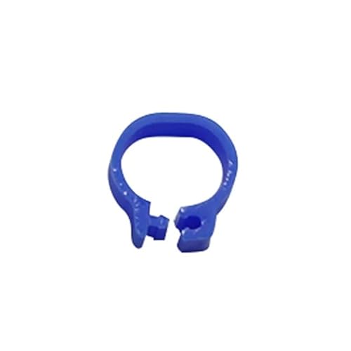 XUTCEKOUYR 400 Stück 8 mm Papageien-Fußschlaufe, Vogelschlaufe, Bein zur Erkennung und Ausbildung, Vogelschlaufe, Bein mit Haustier-Vogelerkennung, Geflügelschlaufe(Blue) von XUTCEKOUYR