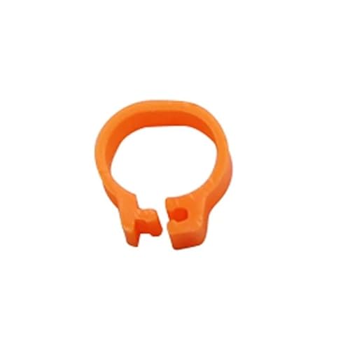 XUTCEKOUYR 400 Stück 8 mm Papageien-Fußschlaufe, Vogelschlaufe, Bein zur Erkennung und Ausbildung, Vogelschlaufe, Bein mit Haustier-Vogelerkennung, Geflügelschlaufe(Gold) von XUTCEKOUYR