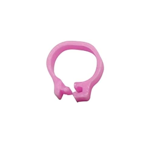 XUTCEKOUYR 400 Stück 8 mm Papageien-Fußschlaufe, Vogelschlaufe, Bein zur Erkennung und Ausbildung, Vogelschlaufe, Bein mit Haustier-Vogelerkennung, Geflügelschlaufe(Pink) von XUTCEKOUYR