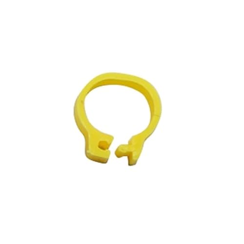 XUTCEKOUYR 400 Stück 8 mm Papageien-Fußschlaufe, Vogelschlaufe, Bein zur Erkennung und Ausbildung, Vogelschlaufe, Bein mit Haustier-Vogelerkennung, Geflügelschlaufe(Yellow) von XUTCEKOUYR