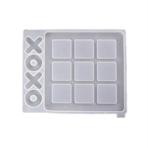 XUTU Tic Tac Toe Spielbrett Harzform, XO Silikon Formen Set, Epoxidharz DIY Kunsthandwerk Form Spiel Kunsthandwerk Werkzeuge XUTU Tic Tac Toe Spielbrett Harzform, XO Silikon Formen Set, Epoxidharz DIY Kunsthandwerk Form Spiel Kunsthandwerk Werkzeuge von Yulix