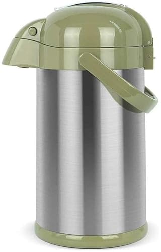 Wasserkocher Thermoskanne Edelstahl Pneumatischer Haushaltsisoliertopf Hochleistungsspender Glaseinsatz Wasserkocher 2.2L / 2.5L / 3L Thermoskanne qujunji (Size : 2.5L) von XUUFAERR