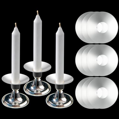 24 Stück Metall Silber Kerze Bobeches Kegelkerze Tropfschutz Runde Kerze Wachs Tropffänger Wiederverwendbare Kerze Tropfschutz Kerzenständer Ringhalter für Hochzeit Urlaub Party Kirche Zuhause 24 Stück Metall Silber Kerze Bobeches Kegelkerze Tropfschutz Runde Kerze Wachs Tropffänger Wiederverwendbare Kerze Tropfschutz Kerzenständer Ringhalter für Hochzeit Urlaub Party Kirche Zuhause von XUWAIDSGN