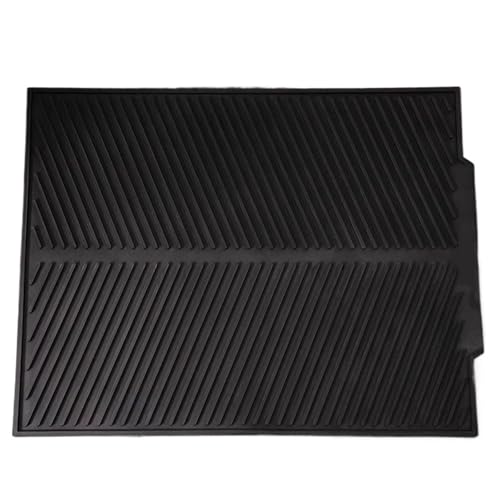 Abtropfmatte Silikon Multifunktionale Kaffeebarmatte mit schrägen Streifen, PVC, weiches Silikon, 3D, rutschfest, Wasserablauf, faltbar, wiederverwendbar, leicht zu reinigen(Green) von XUWEWI