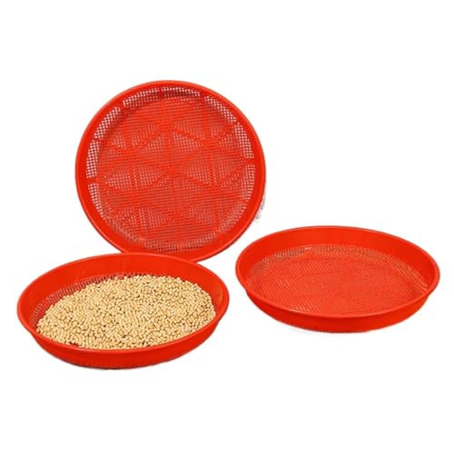 Bodensieb 3 stücke Tragbare Sichter for Kompost Boden Kunststoff Sand Mesh Siebe Boden Sieb Mesh Bildschirm Garten Strand Pflanzen Zubehör von XUWEWI