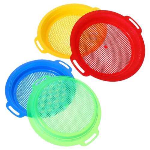 Bodensieb 4 Teile/Satz Sand Tragbare Sichter for Kompost Boden Kunststoff Sand Mesh Siebe Boden Sieb Mesh Bildschirm Garten Strand Pflanzen Zubehör von XUWEWI