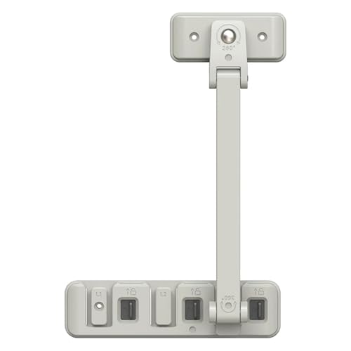 Fensterbänder 2PCS Multifunction Window Safety Lock Home Security Protection Anti-Open Fall Adjustable Buckle Sliding Door Limit Holder von XUWEWI