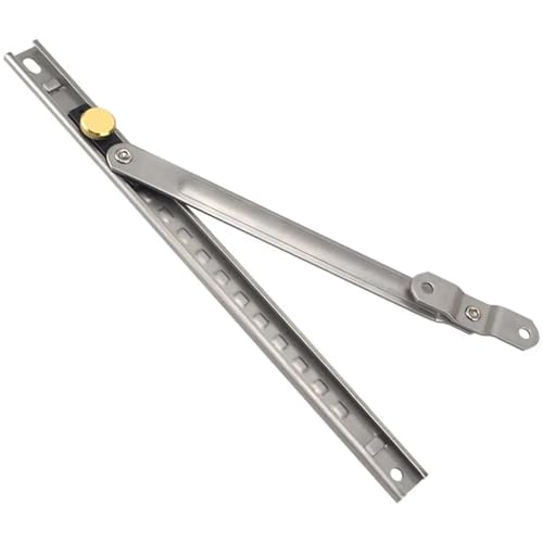Fensterbänder 2Pcs Stainless Steel Window Support Gusset Fixed Windproof Brace Angle Controller Hardware Limiter von XUWEWI