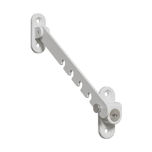 Fensterbänder Lock Stopper Falling Prevention Limiter Window Restrictor Adjustable Windowlock(White) von XUWEWI