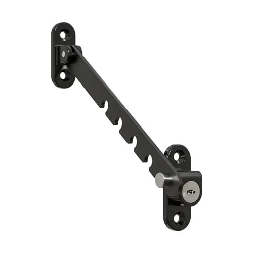 Fensterbänder Window Restrictor Adjustable Windowlock Stopper Falling Prevention Lock Limiter Care For Child Protection Safety(Black) von XUWEWI