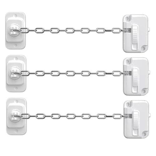 Fensterbänder Window Restrictor Safety Locks Self Adhesive Limit Stop No Drilling Adjustable For(Silver-3pcs) von XUWEWI