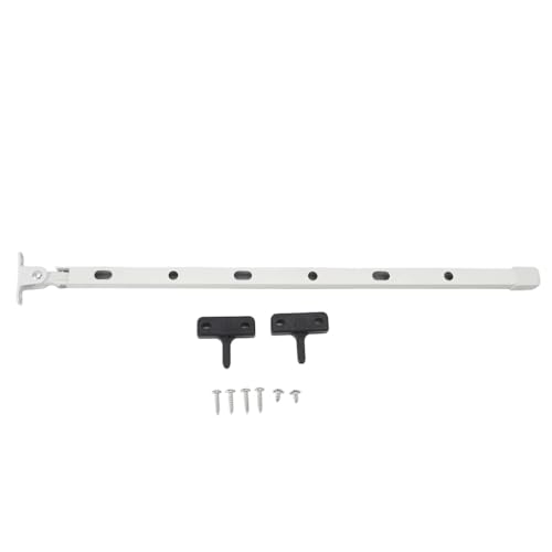 Fensterbänder Window Stay Sturdy Aluminum Manual Greenhouse Roof Vent Opener Bar Kit With 6 Screws 15.35in(White) von XUWEWI