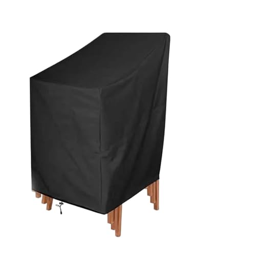 Gartenmöbel-Abdeckung 2 Stück Stuhl-Organizer for gestapelte Stühle, Aufbewahrungstasche for Outdoor, Garten, Terrasse, Möbelschutz, wasserdicht(64x64x120-70CM) von XUWEWI