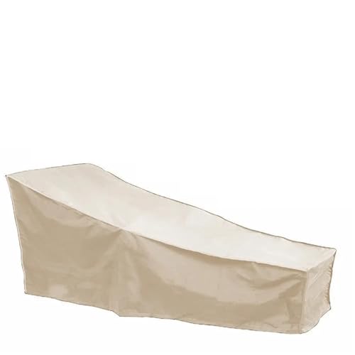 Gartenmöbel-Abdeckung 2 Stück wasserdichte Outdoor-Garten-Chaiselounge-Abdeckung, Regen- und Schnee-Möbelabdeckung, Abdeckungen for Gartenmöbel(Beige) von XUWEWI