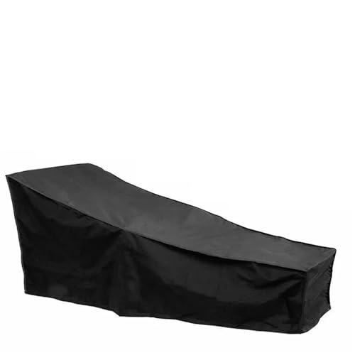 Gartenmöbel-Abdeckung 2 Stück wasserdichte Outdoor-Garten-Chaiselounge-Abdeckung, Regen- und Schnee-Möbelabdeckung, Abdeckungen for Gartenmöbel(Black) von XUWEWI
