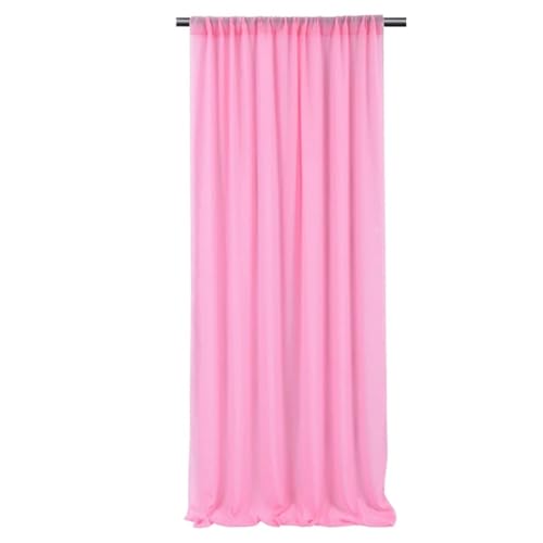 Hochzeit Bogen Drapierung Stoff 1pc 7FT Hochzeit Hintergrund Vorhang Chiffon Stoff Drapieren for Party Vorhänge Panels Hause Fenster Dekoration(Pink) von XUWEWI