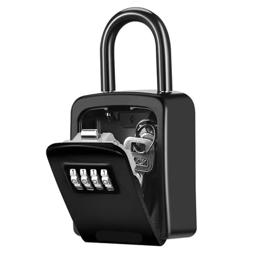 Schlüsselbox Passwort Schlüssel Box Outdoor Safe Lock Dekoration Code Lagerung Wand Montiert(Balck) von XUWEWI