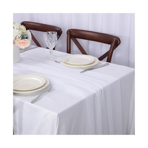 Tischläufer Gaze 2 stücke Sheer Chiffon Wie Tisch Läufer for Hochzeit Empfang Rustikalen Party Braut Dusche Einstellung Dekorationen(Color 1,75x300CM) von XUWEWI
