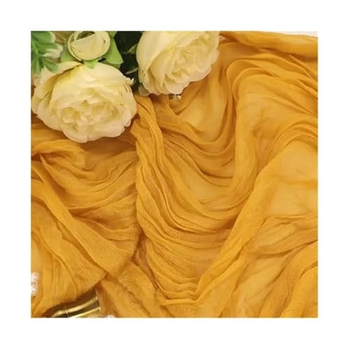 Tischläufer Gaze 3PCS Tisch Läufer Gaze Hochzeit Cheesecloth Rustikalen Land Tuch Einstellung Party Bankette Decor(Color 1) von XUWEWI