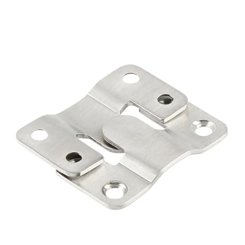 Unterputz-Halterung 10 STÜCKE Edelstahl Verriegelung Hängen Schnalle Unterputz Halterung Möbelverbinder Wand Bilderrahmen Aufhänger Haken(S) von XUWEWI