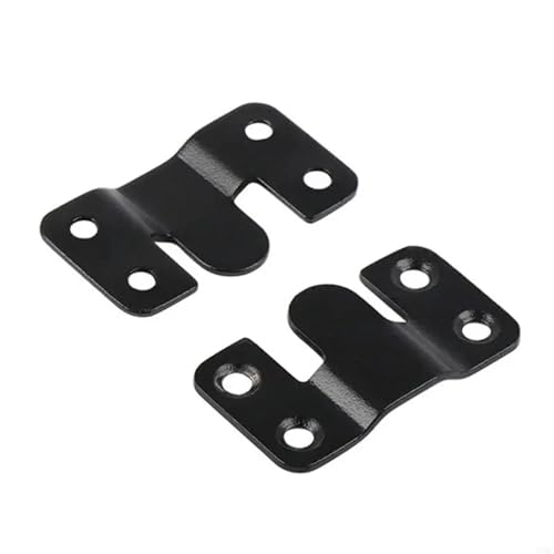 Unterputz-Halterung 20 stücke Flush Mount Bild Aufhänger Klammern Möbel Anschlüsse(Black,L) von XUWEWI