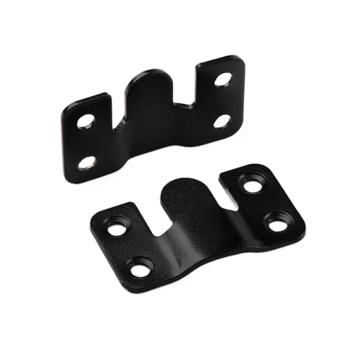 Unterputz-Halterung 20 stücke Verriegelung Hängen Schnalle Flush Mount Halterung Möbel Stecker Wand Bild Rahmen Aufhänger Display Haken(Black,S) von XUWEWI