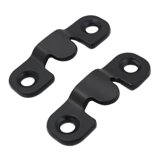 Unterputz-Halterung 20 stücke Verriegelung Hängen Schnalle Flush Mount Halterung Möbel Stecker Wand Bild Rahmen Aufhänger Display Haken(Black,S) von XUWEWI