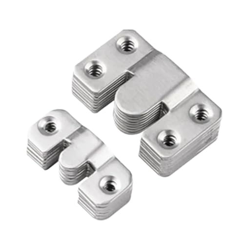 Unterputz-Halterung 20 stücke Verriegelung Hängen Schnalle Flush Mount Halterung Möbel Stecker Wand Bild Rahmen Aufhänger Display Haken(S) von XUWEWI