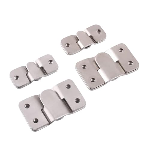 Unterputz-Halterung 20 stücke Wandhaken Bilderrahmen Schlüssellochaufhänger Z Clip Schlafsofa Verriegelung Unterputzhalterung Möbelverbinder(Silver S) von XUWEWI