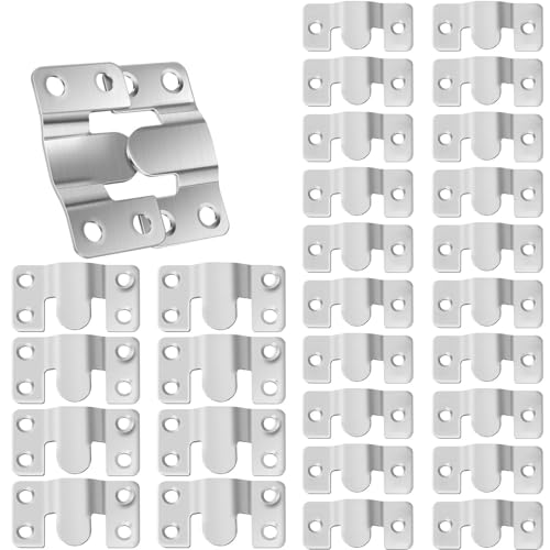 Unterputz-Halterung 30Pcs Foto Rahmen Aufhänger Heavy Duty Klampe Wand Halterung Haken Spiegel Hängen(L) von XUWEWI