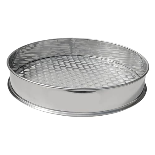 XUWEWI Bodensieb Garten-Rätselsieb, Gartengerät, leichtes Siebpaneel aus Edelstahl, Netzfilter for die Gartenbepflanzung im Innen- und Außenbereich(18mm) von XUWEWI