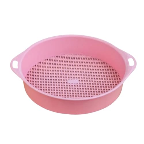 XUWEWI Bodensieb Gartensieb Kunststoff Gartensieb Gartensämling Werkzeug for Garten Sand Boden Kompost Stein(Pink) von XUWEWI