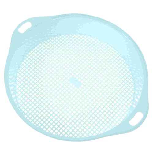 XUWEWI Bodensieb Sieb Boden Garten Sieb Rätsel Sand Mesh Pfanne Sieb Sieb Gartenspielzeug Kompost Siebe Sieb Werkzeug Kunststoff Klassifikator(Sky-Blue) von XUWEWI