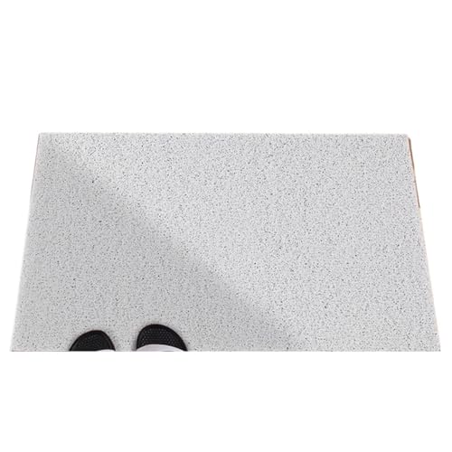 XUWEWI Innen FußMatte Fußmatten, schneidbare Eingangstürmatte, Heimteppich, Anti-Rutsch-Matte, Wohnzimmermatte, Vorderfußmatte(White,120x200cm) von XUWEWI