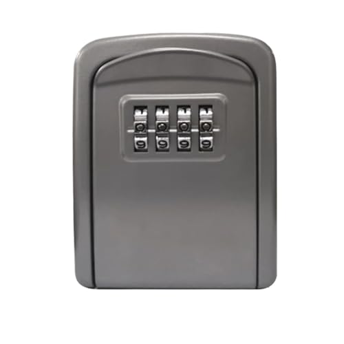XUWEWI Schlüsselbox 2 stücke Mini Schlüssel Box Passwort Lock Tür Cat Eye Metall Outdoor Wand Montiert Anti-diebstahl Home Office Indoor Sicherheit(Silver) von XUWEWI